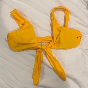 Yellow bikini top
